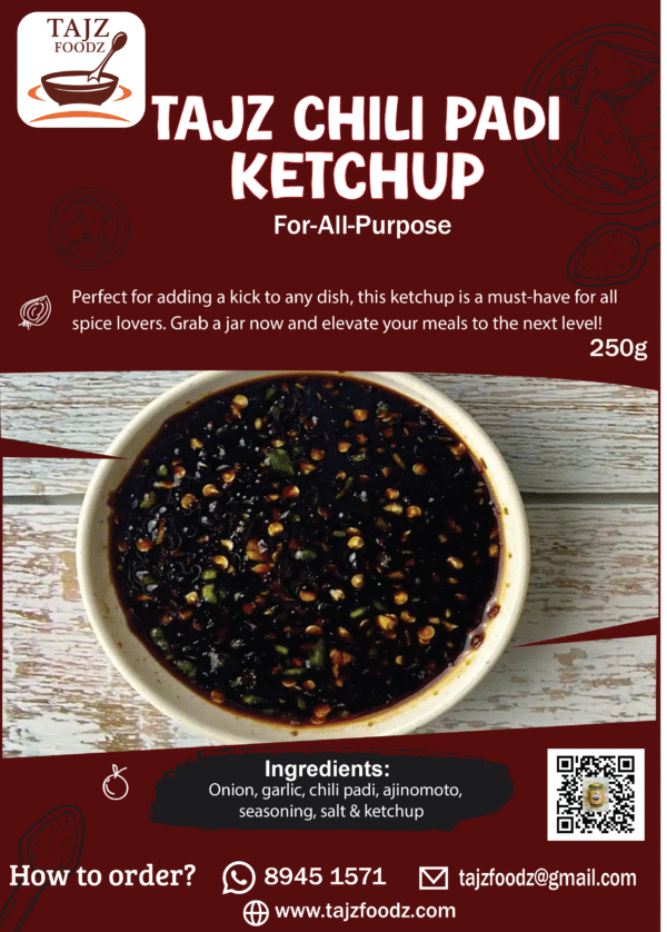 TAJZ Chili Padi Ketchup - Image 2