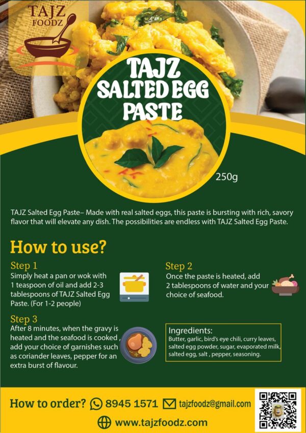 TAJZ Salted Egg Paste - Image 2